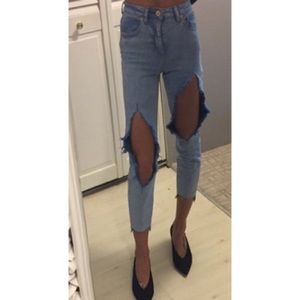 ASOS Jeans - NWT super distressed cropped Mom jeans ASOS Jeans - NWT super distressed cropped Mom jeans